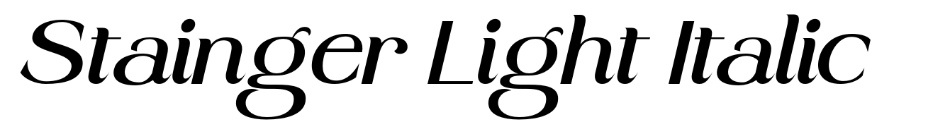 Stainger Light Italic